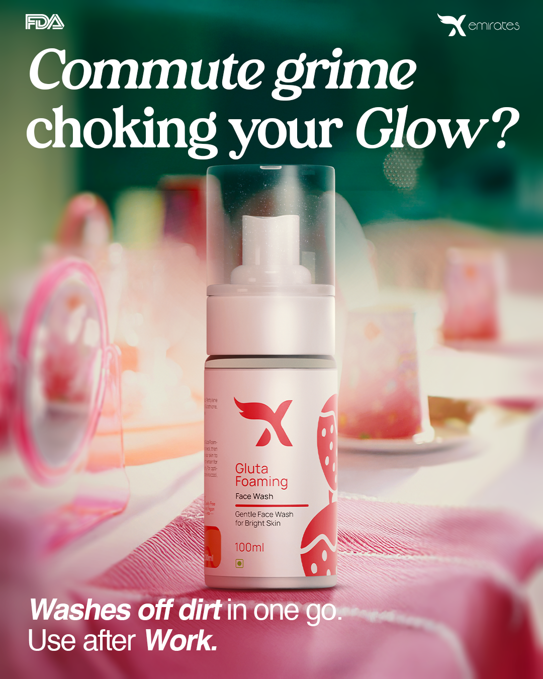 CXE Gluta Foaming FaceWash