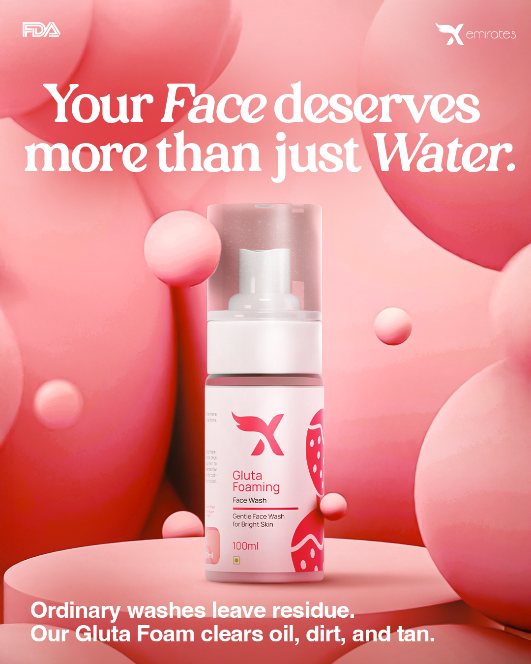 CXE Gluta Foaming FaceWash