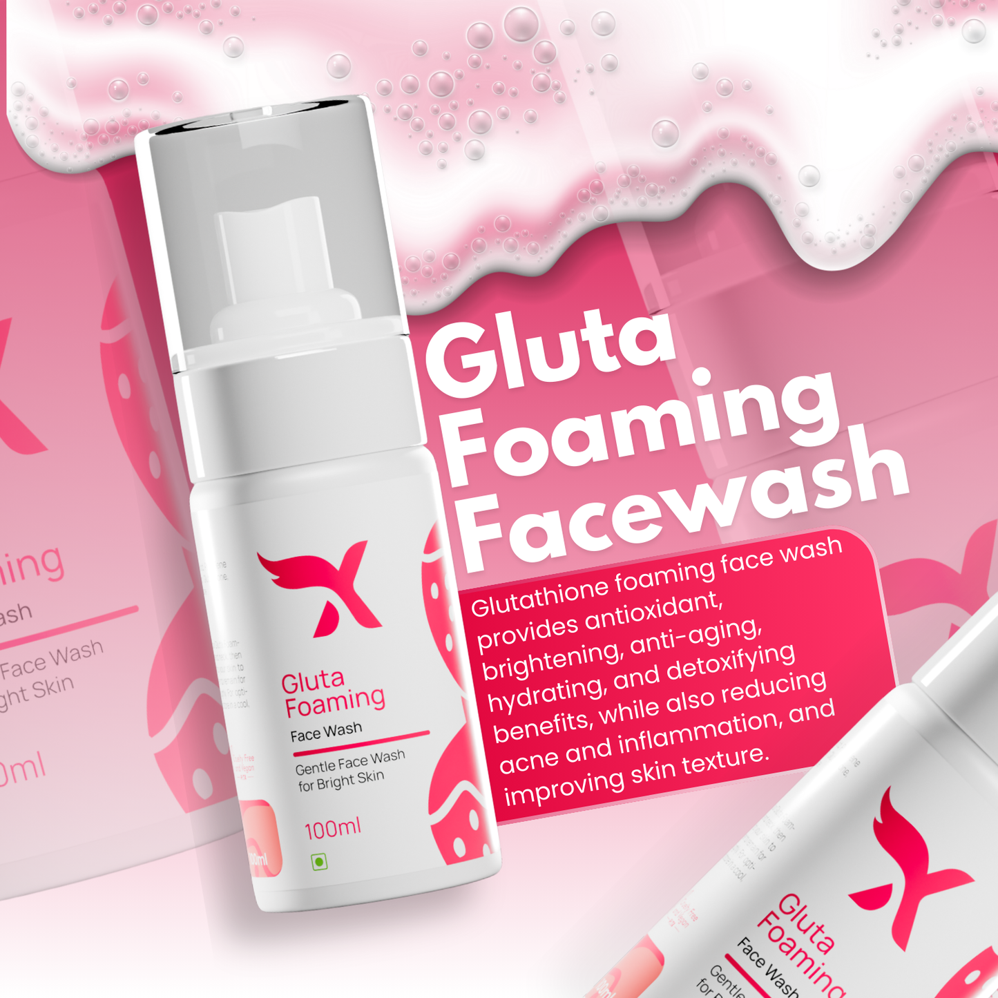 CXE Gluta Foaming FaceWash