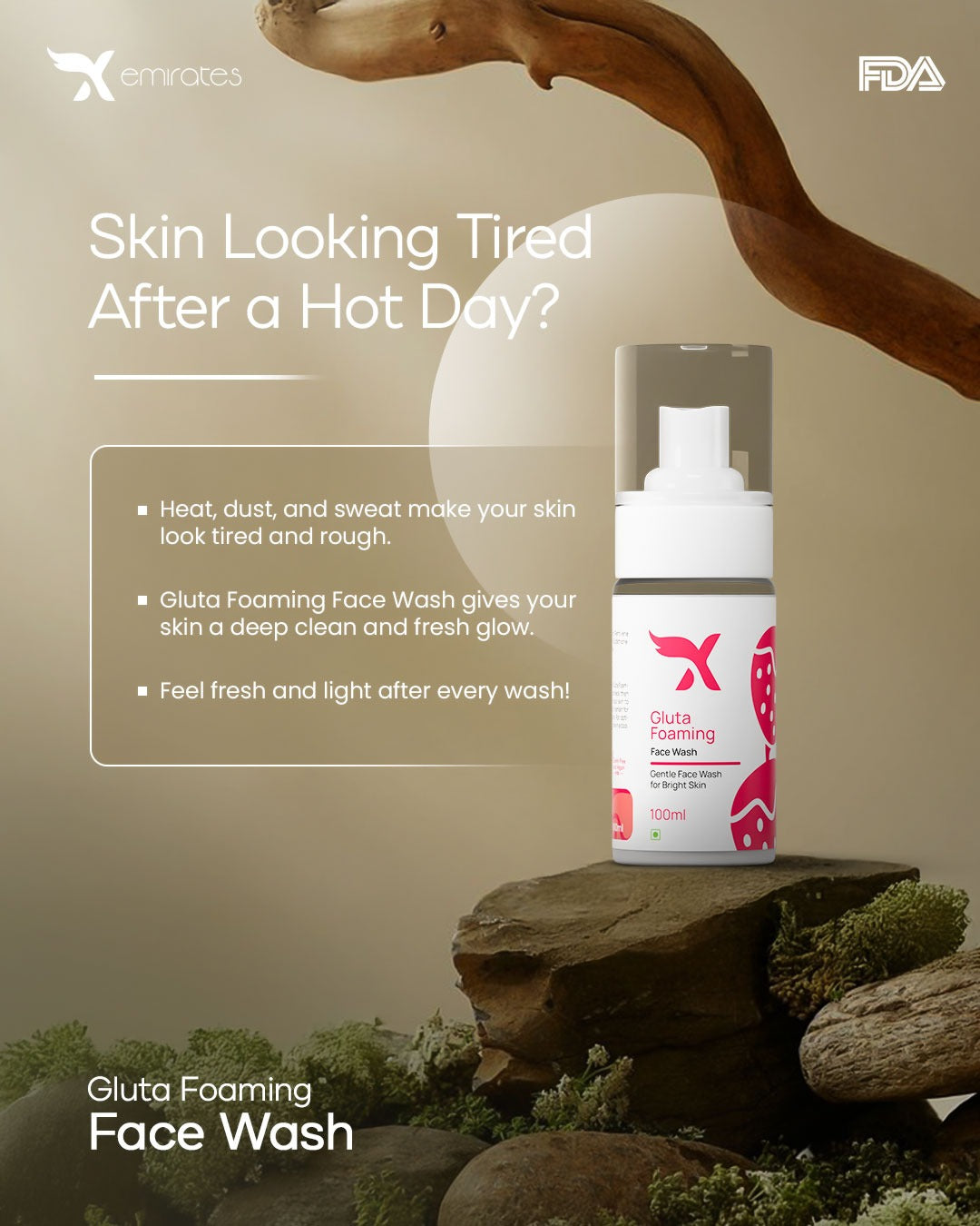 CXE Gluta Foaming FaceWash