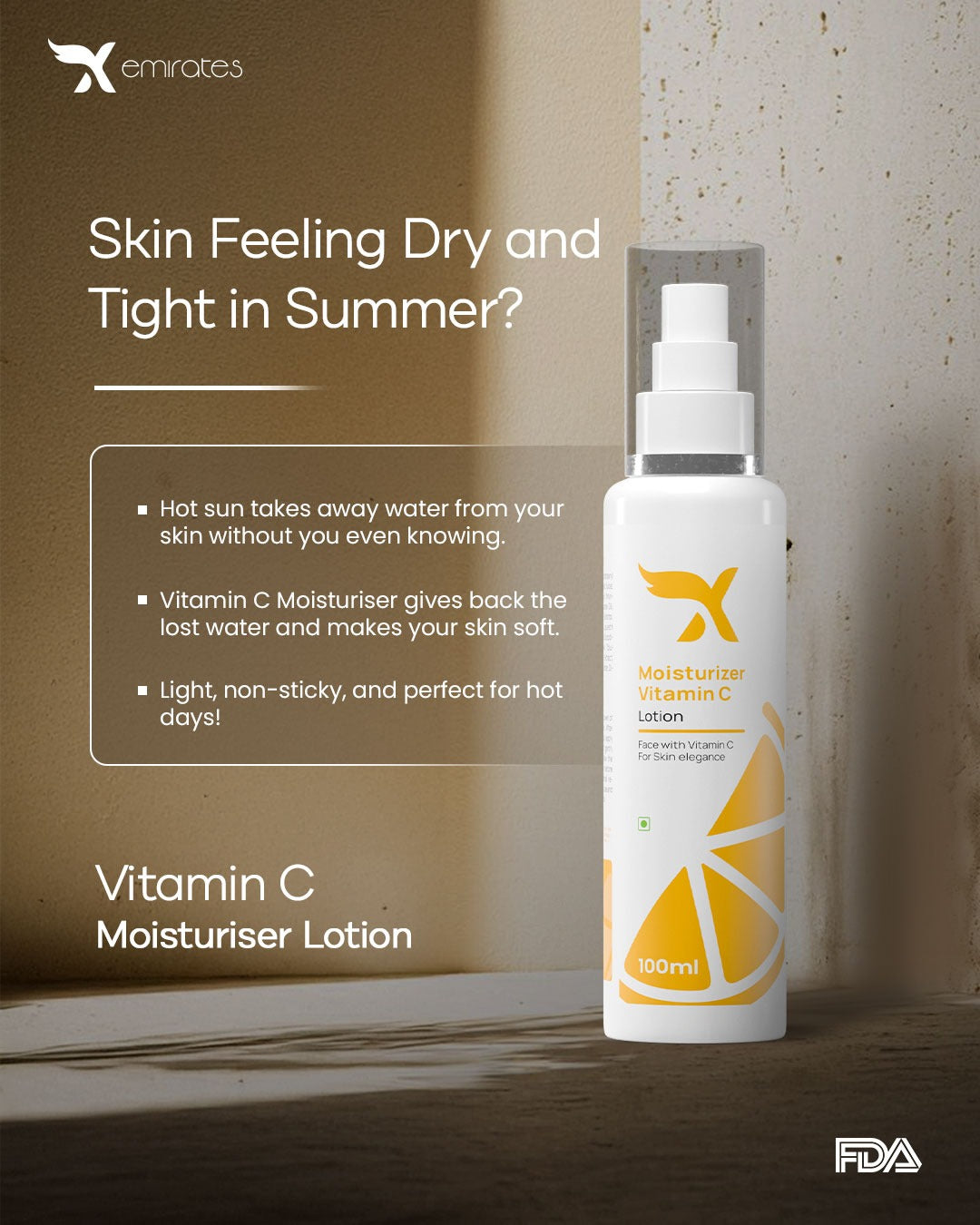 Xemirates Moisturizer Vitamin C Lotion