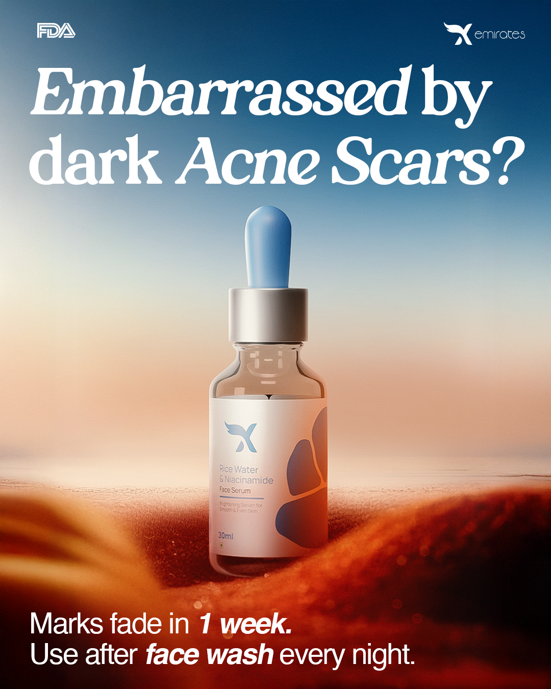 CXE Rice Water + Niacinamide Face Serum