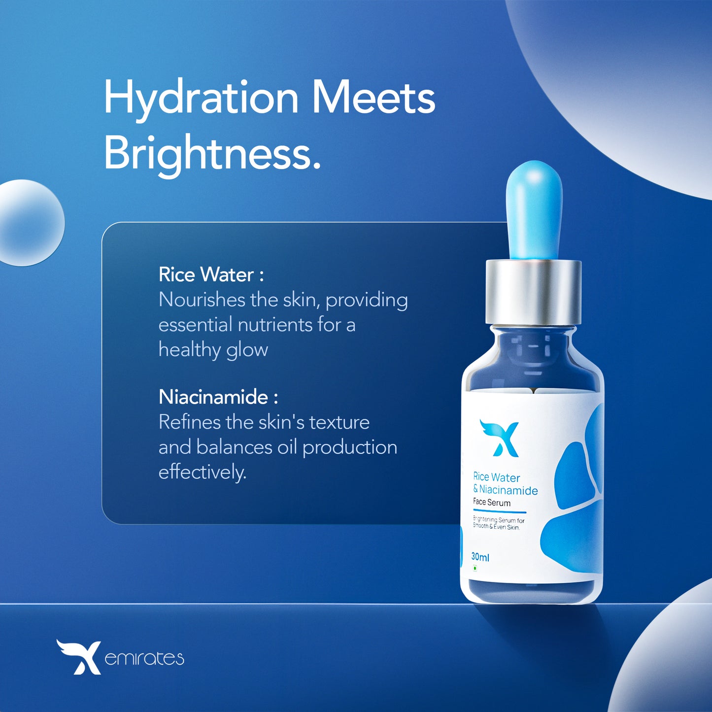 CXE Rice Water + Niacinamide Face Serum