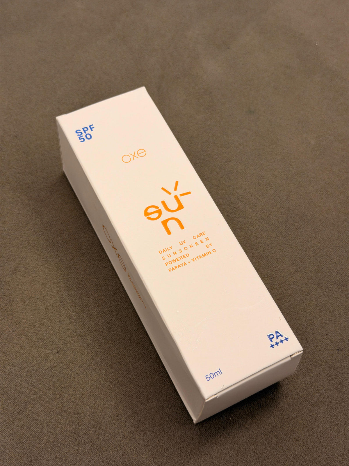 CXE Sunscreen SPF50 | PA ++++ with Vitamin C and Papaya Extracts